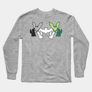 Pride Bats Aromantic Long Sleeve T-Shirt